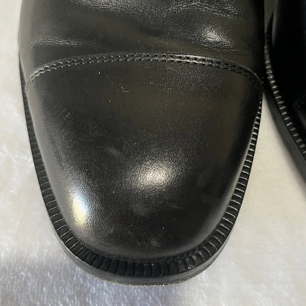 Rockport genuine leather size 7.5 classic Black Leather Men's Dress Shoes